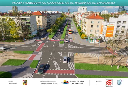 Przebudowa ul. Gajowickiej od al. gen. Hallera do ul. Zaporoskiej we Wrocławiu
